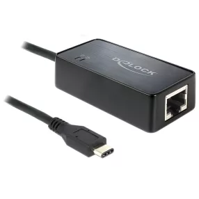   Delock Adapter SuperSpeed USB (USB 3.1 Gen 1) USB Type-C csatlakozódugóval > Gigabit LAN 10/100/1000 (DL-62642)