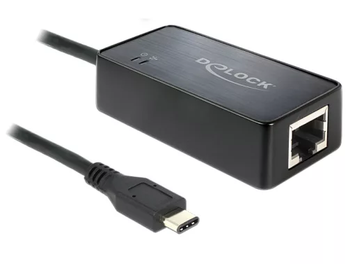 Delock Adapter SuperSpeed USB (USB 3.1 Gen 1) USB Type-C csatlakozódugóval > Gigabit LAN 10/100/1000 (DL-62642)