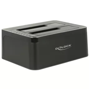   Delock Duál dokkoló állomás SATA HDD > USB 3.0 klónozási funkcióval (DL-62661)