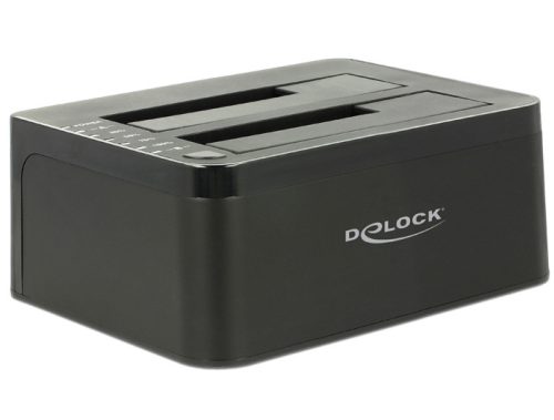 Delock Duál dokkoló állomás SATA HDD > USB 3.0 klónozási funkcióval
