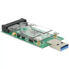   Delock átalakító USB 3.0 A apa > mSATA teljes méretben (DL-62681)