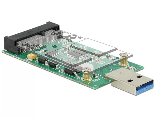 Delock átalakító USB 3.0 A apa > mSATA teljes méretben (DL-62681)