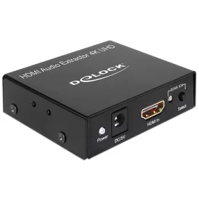   Delock HDMI sztereó / 5.1  csatornás Audio Extractor 4K (DL-62692)