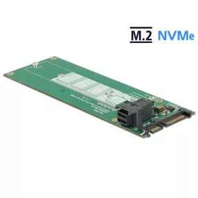   Delock SATA-átalakító, 22 tűs / SFF-8643 NVMe > 1 x M.2 NGFF M aljzat (DL-62703)