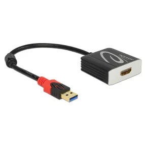   Delock Adapter USB 3.0 A-típusú csatlakozódugóval > HDMI csatlakozóhüvellyel (DL-62736)