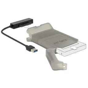   Delock Átalakító USB 3.0-s, A-típusú csatlakozódugó > SATA 6 Gb/s 22 tűs, 2.5 -os védőburkolattal (DL-62742)