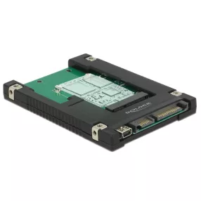   Delock 2.5 -os SATA-átalakító, 22 tus / USB 2.0 Mini-B típusú > 1 x mSATA / Mini PCIe-nyílás (DL-62853)