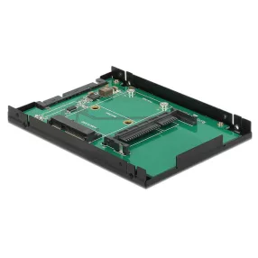   Delock 2.5 -os SATA-átalakító, 22 tus > 1 x mSATA / 1 x CFast - 9,5 mm (DL-62862)