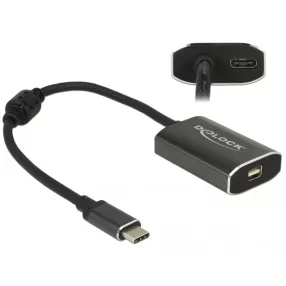   Delock Adapter USB Type-C  csatlakozódugóval > mini Displayport csatlakozóhüvellyel (DP váltakozó mó (DL-62990)