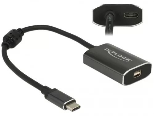 Delock Adapter USB Type-C  csatlakozódugóval > mini Displayport csatlakozóhüvellyel (DP váltakozó mó (DL-62990)