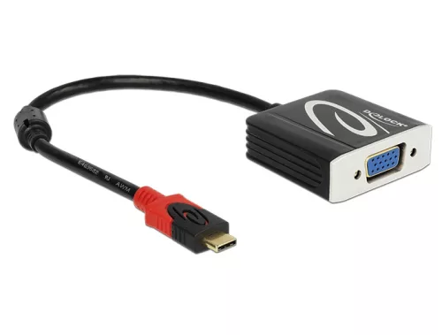 Delock Adapter USB Type-C csatlakozódugóval > VGA csatlakozóhüvellyel (DP váltakozó mód) (DL-62994)