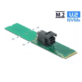   Delock Adapter, M.2 aljzat M nyílással > SFF-8643 NVMe 22110 / 2280 / 2260 (DL-63145)