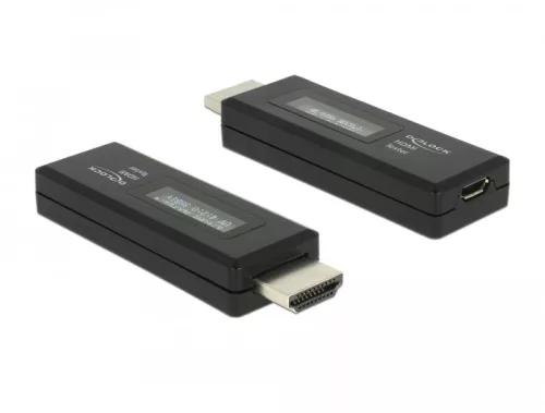 Delock HDMI tesztelo az EDID információhoz OLED kijelzovel (DL-63327)
