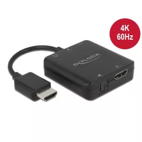 Delock HDMI-hangkivonatoló, 4K 60 Hz, kompakt (DL-63333)