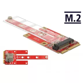   Delock Mini PCIe Átalakító > M.2 Kulcs B rés + Micro SIM rés (DL-63384)