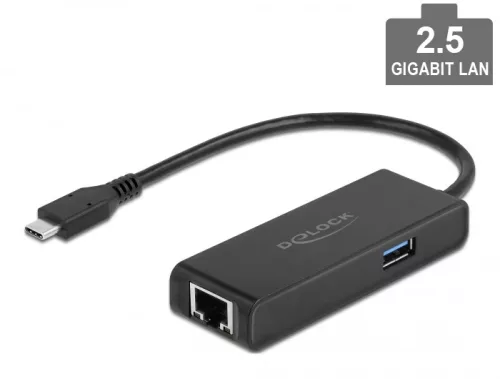 Delock USB Type-C  adapter USB A-típusú hüvely 2,5 Gigabit LAN (DL-63826)