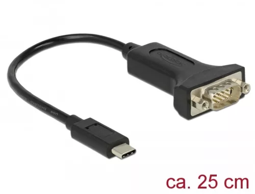 Delock Adapter, USB Type-C > 1 db soros DB9 RS-232 (DL-63908)