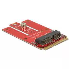   Delock Mini PCIe adapter > M.2 aljzat E nyílással (DL-63909)
