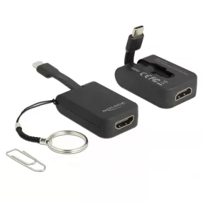   Delock USB Type-C adapter HDMI-hoz (DP Alt Mode) 4K 30 Hz - kulcstartón (DL-63942)