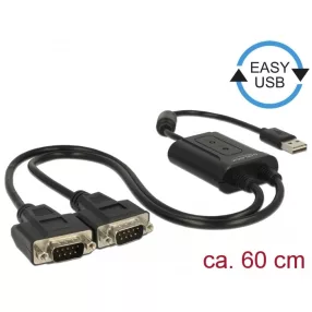 Delock USB 2.0 - 2 x soros RS-232 adapter (DL-63950)