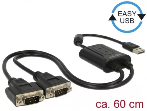 Delock USB 2.0 - 2 x soros RS-232 adapter (DL-63950)