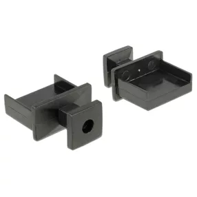   Delock Porvédo USB-A típusú kimenethez fogantyúval 10 db fekete (DL-64009)