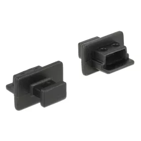   Delock Porvédo USB 2.0 Mini-B típusú kimenethez fogantyúval 10 db fekete (DL-64011)