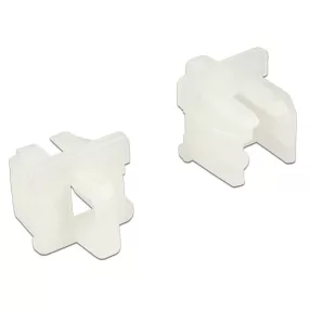   Delock Porvédő RJ11 kimenethez fogantyúval 10 darab fehér (DL-64018)