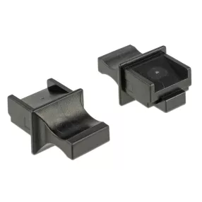   Delock Porvédo RJ45 típusú kimenethez fogantyúval 10 db fekete (DL-64020)