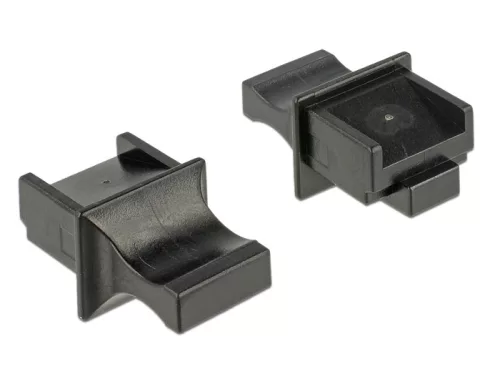 Delock Porvédo RJ45 típusú kimenethez fogantyúval 10 db fekete (DL-64020)