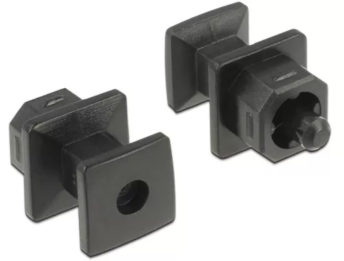 Delock Porvédo TOSLINK típusú kimenethez fogantyúval 10 db fekete (DL-64023)