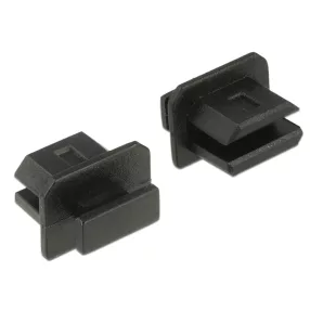   Delock Porvédő mini Displayport típusú kimenethez fogantyúval 10 db fekete (DL-64026)