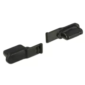   Delock Porvédő az Lightning  hüvely, 10 darab fekete (DL-64033)