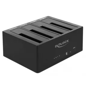   Delock USB 3.0 Dokkoló állomás 4 db. SATA HDD / SSD számára klón funkcióval (DL-64063)