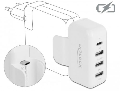 Delock Átalakító Apple PD-s és QC 3.0-s tápcsatlakozóhoz