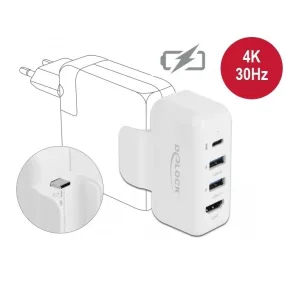   Delock Átalakító Apple PD-s és HDMI 4K-s tápcsatlakozóhoz (DL-64080)