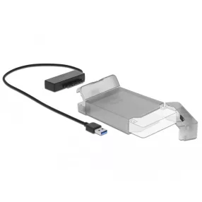   Delock USB A-típusú - SATA átalakító 3.5  védő borítóval (DL-64086)