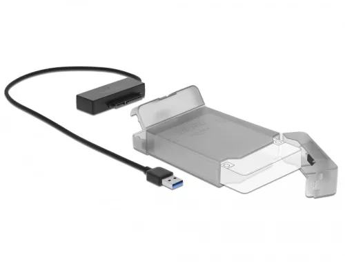 Delock USB A-típusú - SATA átalakító 3.5  védő borítóval (DL-64086)