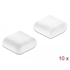   Delock Porvédő az USB Type-C  dugó, 10 darab, fehér (DL-64096)
