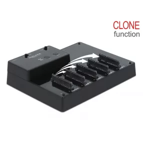   Delock USB 3.0 Dokkoló és klónozó állomás 5 x 2.5  SATA HDD / SSD-hez (DL-64098)