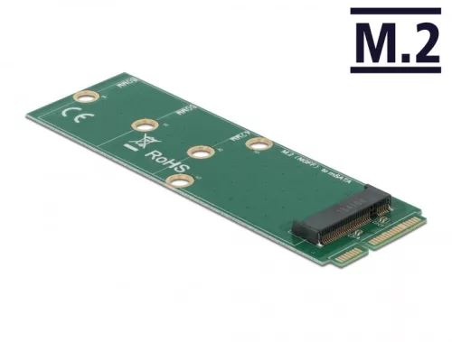 Delock mSATA adapter - M.2 aljzat B nyílással (DL-64109)
