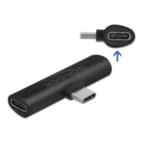   Delock Fekete adapter USB Type-C  - 2 db. USB Type-C  PD (DL-64114)