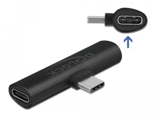 Delock Fekete adapter USB Type-C  - 2 db. USB Type-C  PD (DL-64114)