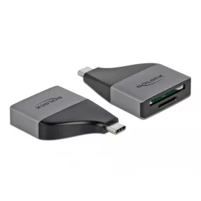   Delock USB Type-C  kártyaolvasó SD / MMC + Micro SD memóriakártyákhoz   kompakt kialakítású (DL-64117)