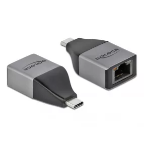   Delock USB Type-C  adapter Gigabit LAN 10/100/1000 Mbps   kompakt kialakítású (DL-64118)