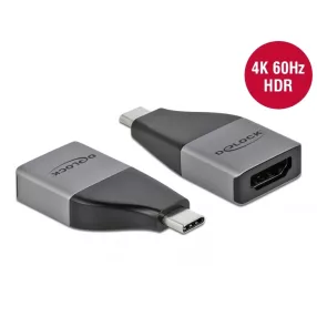   Delock USB Type-C  adapter HDMI (DP Alt Mode) 4K 60 Hz + HDR   kompakt kialakítású (DL-64119)