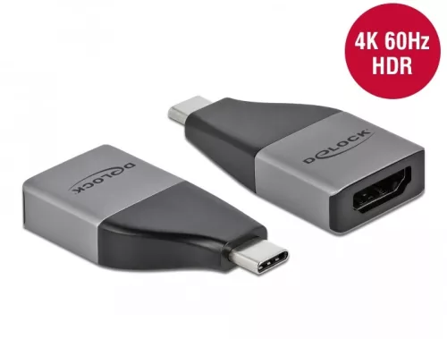 Delock USB Type-C  adapter HDMI (DP Alt Mode) 4K 60 Hz + HDR   kompakt kialakítású (DL-64119)