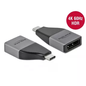   Delock USB Type-C  adapter DisplayPort (DP Alt Mode) 4K 60 Hz   kompakt kialakítású (DL-64120)