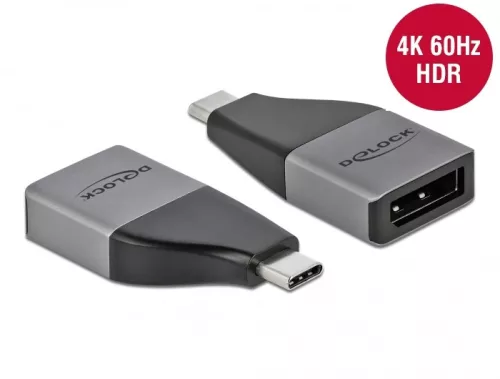 Delock USB Type-C  adapter DisplayPort (DP Alt Mode) 4K 60 Hz   kompakt kialakítású (DL-64120)