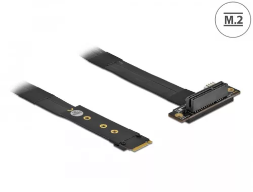 Delock M.2 kulcs M - PCIe x4 NVMe adapter hajlított 20 cm hosszú kábellel (DL-64132)